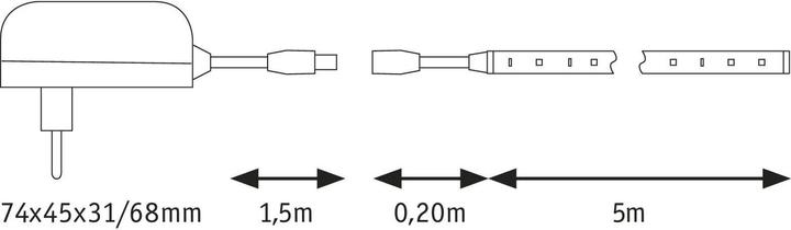 Image du produit Paulmann Ensemble complet de bandes LED SimpLED (Blanc froid, 500 cm, Intérieur)