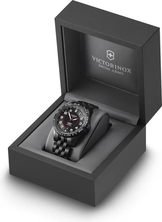 Produktbild Victorinox Airboss Mecha 42, BLK PVD, BLK dial, BLK SST br (Fliegeruhr, 42 mm)