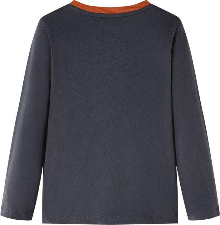 Immagine prodotto VidaXL Camicia a maniche lunghe per bambini Antracite 116,Materiale: 100 (116)