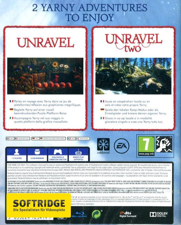 Produktbild EA Games Unravel Yarny Bundle (PS4, Multilingual)