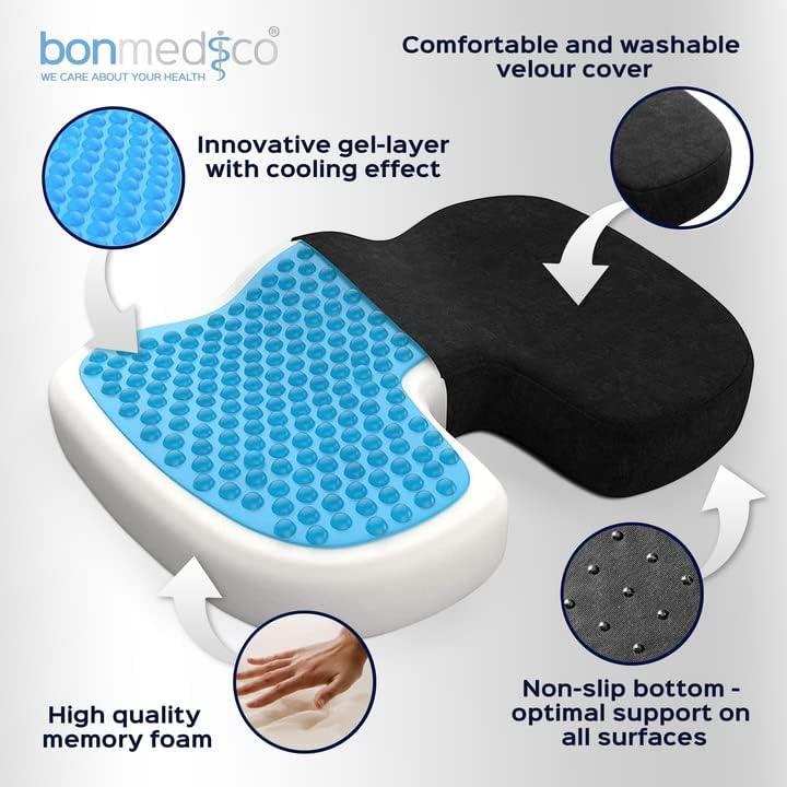 Actual product image Bonmedico Orthopedic seat cushion (45 x 35 cm)