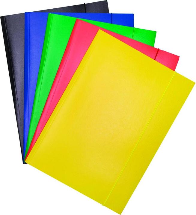 Produktbild Office Products Spannmappe, karton, a4, 300g/m2, 3 klappen, farbig sortiert (A4, 1 x)