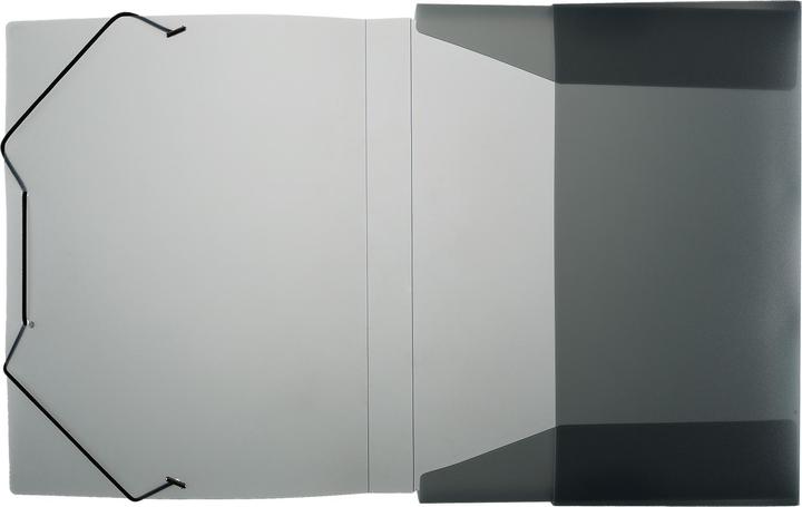 Produktbild Idena Heftbox A4 Gummizug PP transluzent schwarz (A4, 1 x)