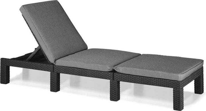 Produktbild Allibert Sonnenliege Daytona anthrazit - Rattanoptik (195 cm)