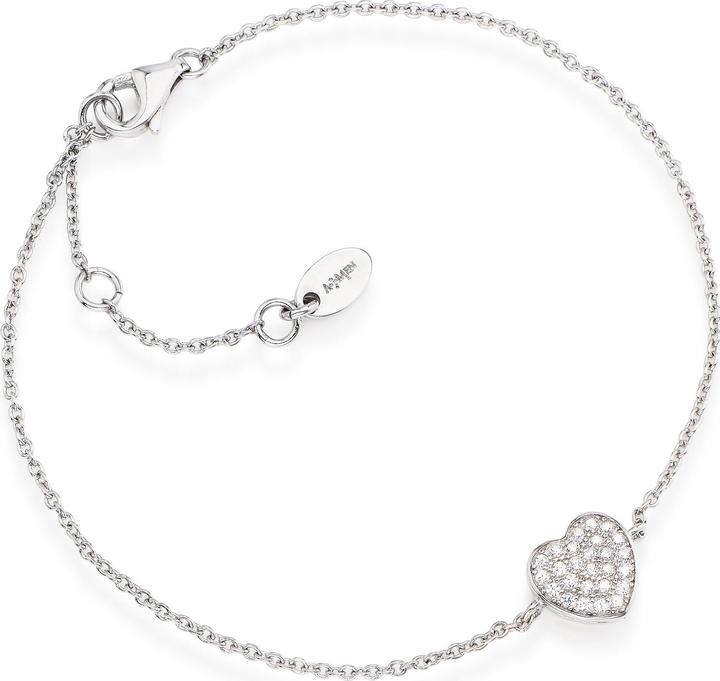 Actual product image Amen Love Heart Bracelet (19 cm, 925 silver)