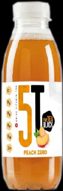 Produktbild FiveTea Vitamin PEACH Zero PET Kiste (24 x 50 cl)