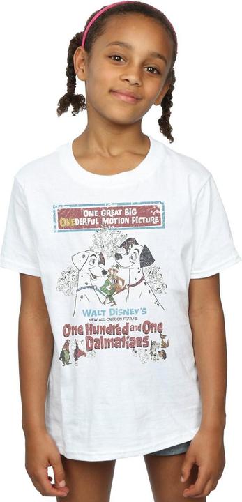 Immagine prodotto Disney 101 Dalmatians Retro Poster Maglietta Ragazze (140, 146)