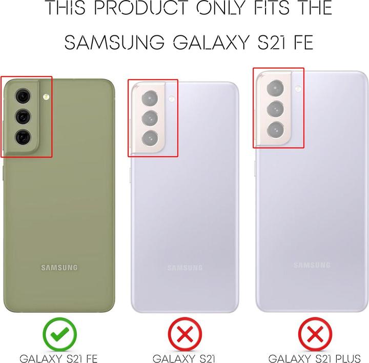 Immagine prodotto Nalia Custodia per cellulare in silicone al neon (Samsung Galaxy S21 FE)