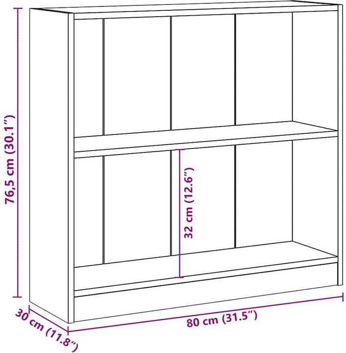 Immagine prodotto VidaXL Bücherregal (80 x 24 x 75 cm)