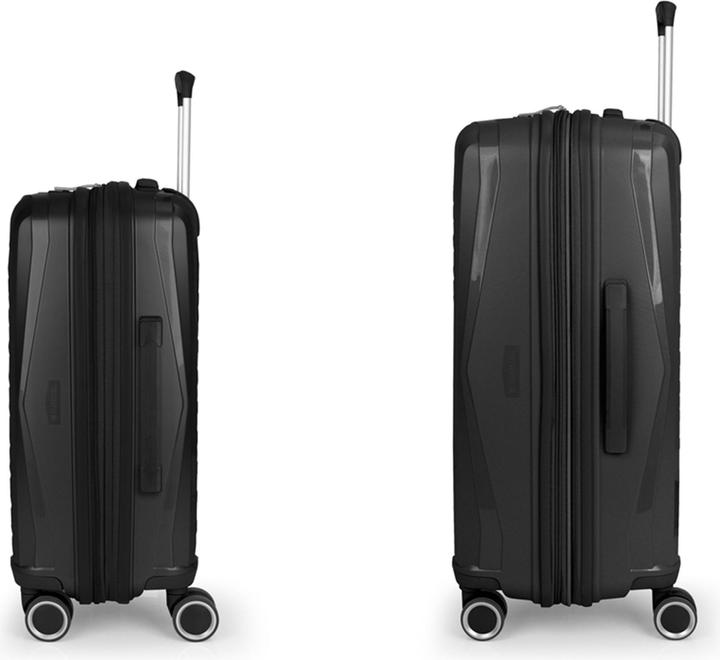 Actual product image Gabol Queens 4-wheel suitcase set 2-piece with expansion fold (114 l)