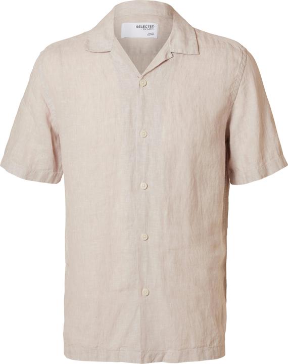 Selected Homme 100% Leinen Kurzarmhemd
