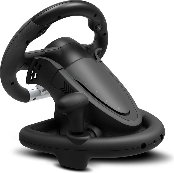 Image du produit Krom K-Wheel Noir USB Volant + Pédales Analogique / Numérique PlayStation 4 (Xbox One S, Playstation Classic, PS3, PS4)