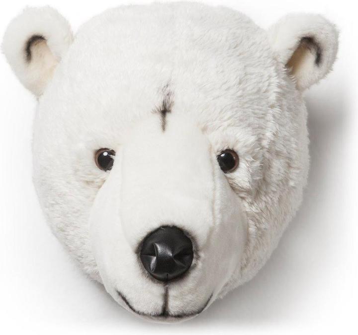 Image du produit Wild & Soft Tête d'animal ours polaire Basile (25 cm)