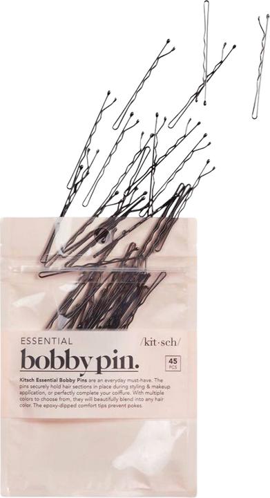 Kitsch Bobby Pins Schwarz 45er Set (45 Stk.)
