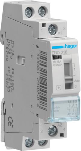 Actual product image Hager Installation relay 16A 1S+1Ö 24V ERD218