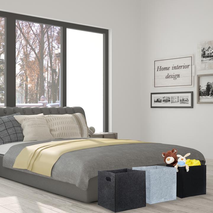 Productafbeelding Relaxdays Mandje van vilt (30 x 30 x 30 cm, 23 l)