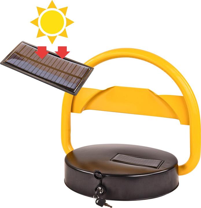Image du produit Dema Arceau de parking Barrière de parking avec panneau solaire Télécommande