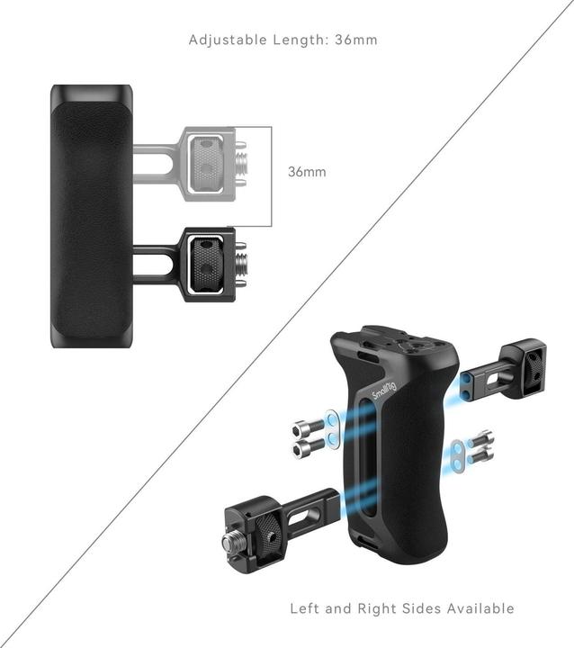 Actual product image SmallRig Side Handle with Two in One Locating Screw (Grip)