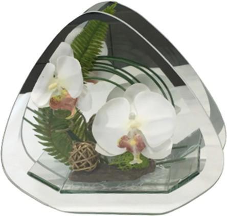 Actual product image Bekos Orchid arrangement in a stylish glass