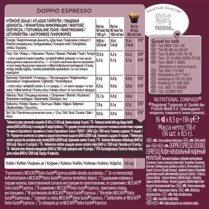 Produktbild Nescafé Doppio Espresso (1 x Port.)