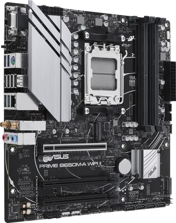 Actual product image ASUS PRIME B650M-A WIFI II (AM5, AMD B650, mATX)