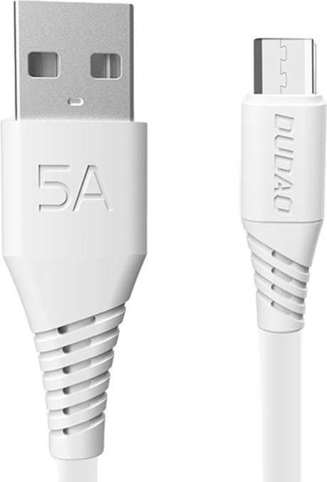 Actual product image Dudao USB to Micro USB Cable L2M 5A, 2m (White) (2 m, USB 3.2 Gen 1)