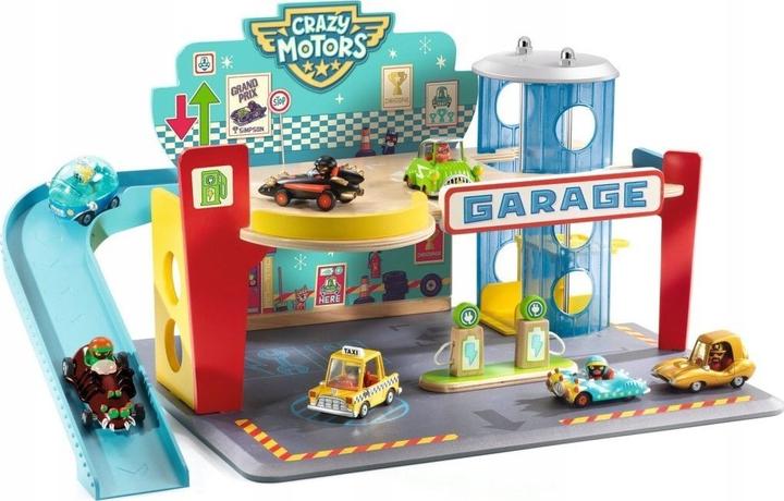 Actual product image Djeco Garage Crazy Motors