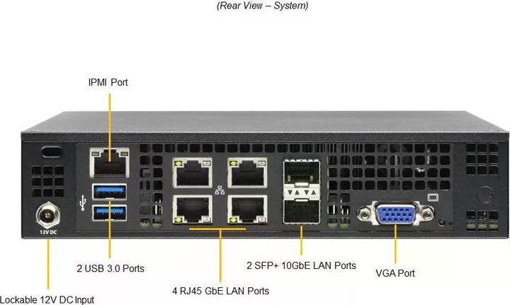 Produktbild Supermicro Barebone IoT SuperServer SYS-E200-12A-4C