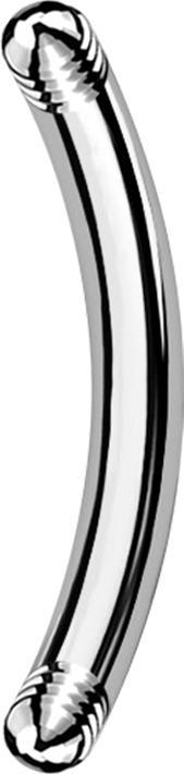 Produktbild Star Piercing Micro Bananen-Stab silber (ohne Messing, Chirurgenstahl 316L)