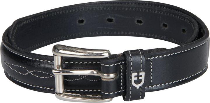 Image du produit Equestro Ceinture en cuir avec broderie double couture (95)