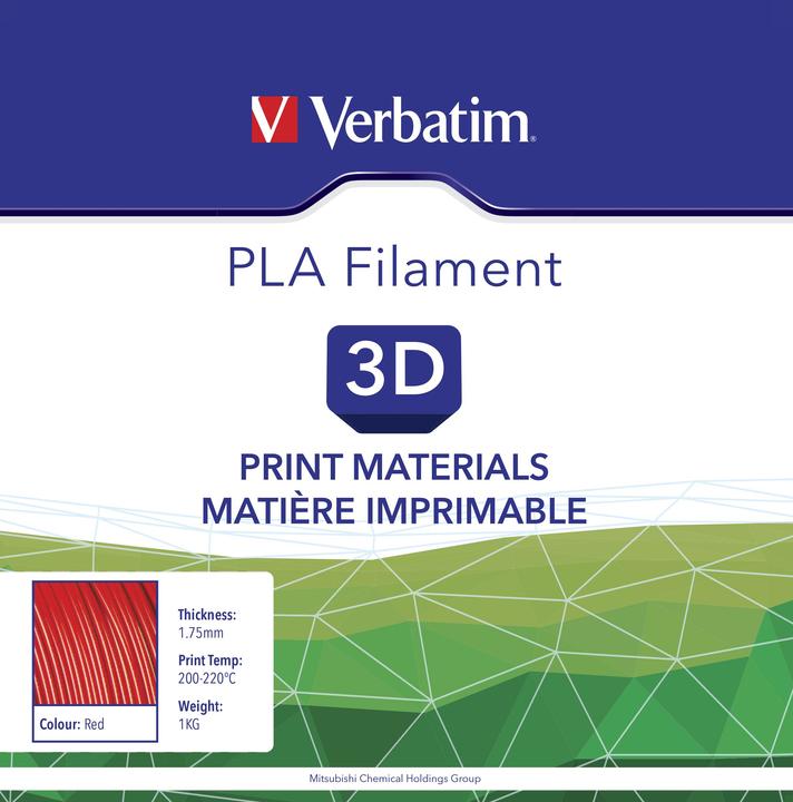 Image du produit Verbatim Filament (PLA, 1.75 mm, 1000 g, Rouge)