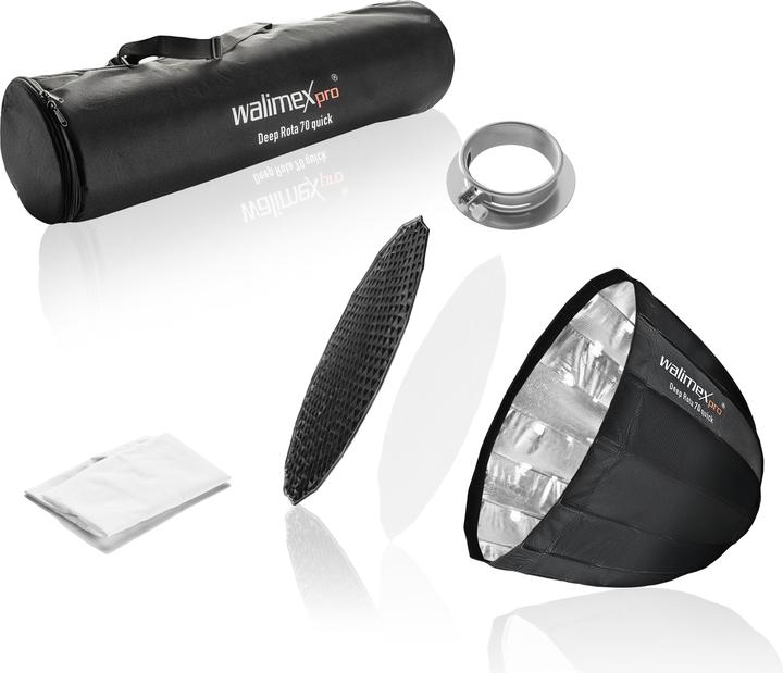 Immagine prodotto Walimex pro pro Studio Line Beauty Dish QA85 + adattatore Softbox Aurora/Bowens (Beauty Dish, 85 cm)