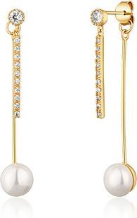 Produktbild JVD - Stylish 2in1 gold-plated earrings with zircons SVLE1585XD2GP00