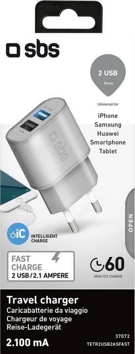 Produktbild SBS Reiseladegerät mit 2100 mAh - Gold Collection (10 W)