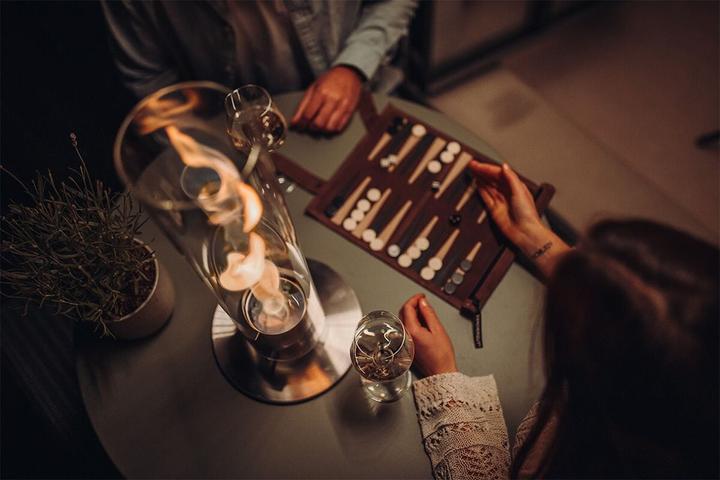 Image du produit Höfats SPIN 1200 Feu de table or (12 x 54 cm)
