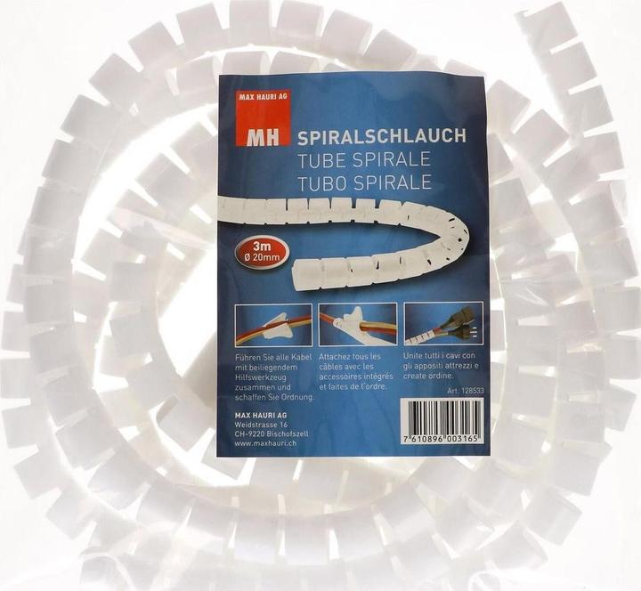 Produktbild Max Hauri Cable Home Kabelmanagement Set: Box klein + Safety-Line + Spiralschlauch