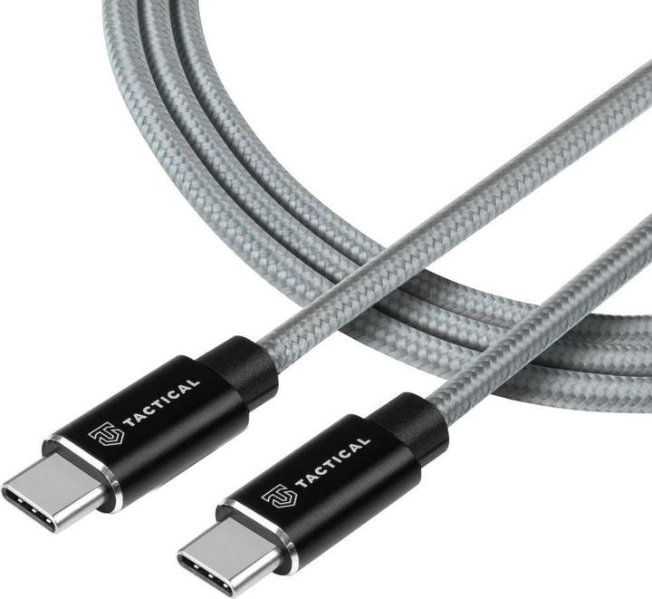 Actual product image Source Fast Rope Kevlar Cable USB-C|USB-C 100W 20V|5A 1m Grey (1 m, USB 2.0)