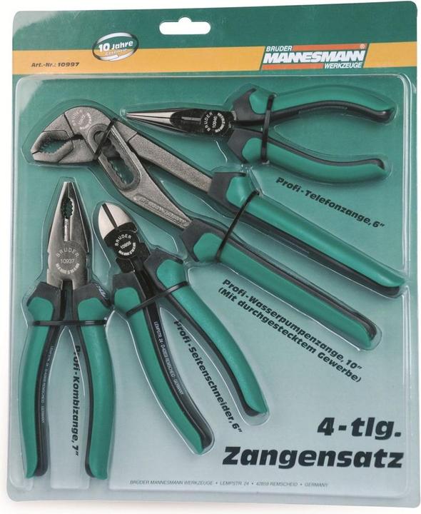 Produktbild Mannesmann Zangensatz 4-tlg. (250 mm)