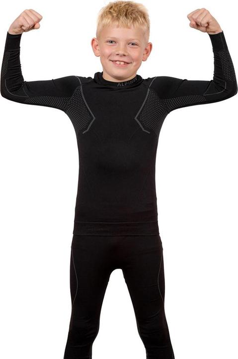No Name Thermoaktive Unterwäsche für Kinder Alpinus Active Set schwarz-grau GT43204 (110, 116, 115 A)