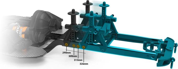 Produktbild Hobbytech Scale Crawler CRX2 Chassis Bausatz, 1:10 (Kit)
