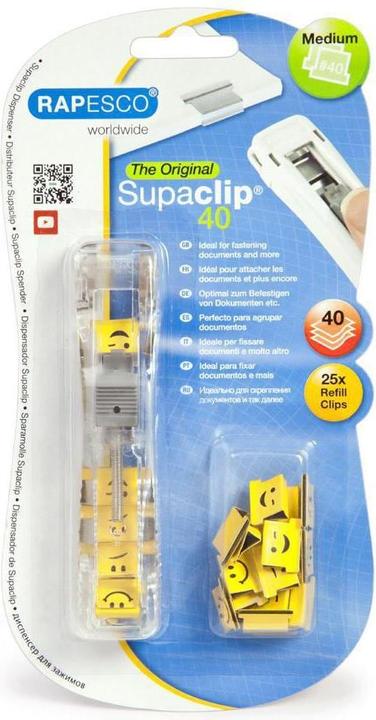 Actual product image Rapesco Supaclip dispensers and clips (1 x)