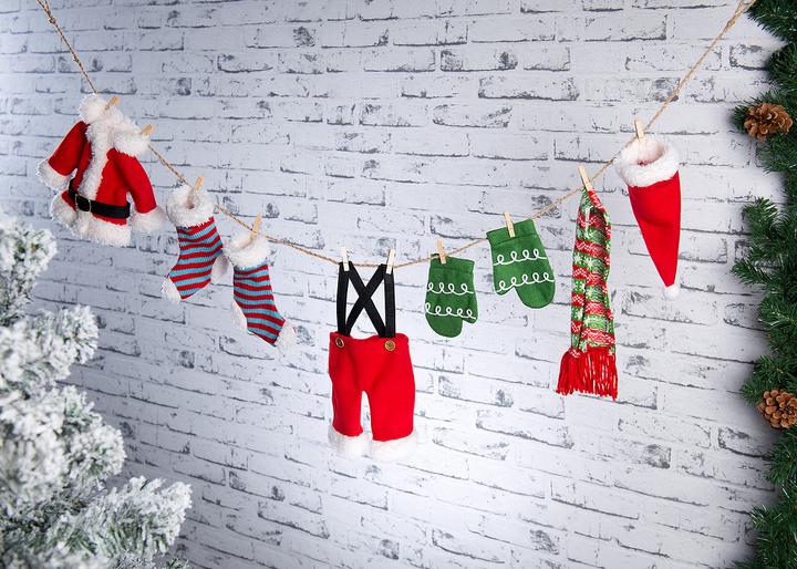 Produktbild Infactory Weihnachtsmann-Wäscheleine
