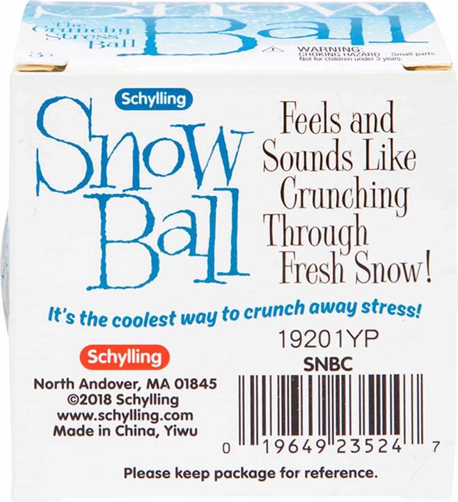 Immagine prodotto NeeDoh Palla da stress Schylling Snow Ball Crunch