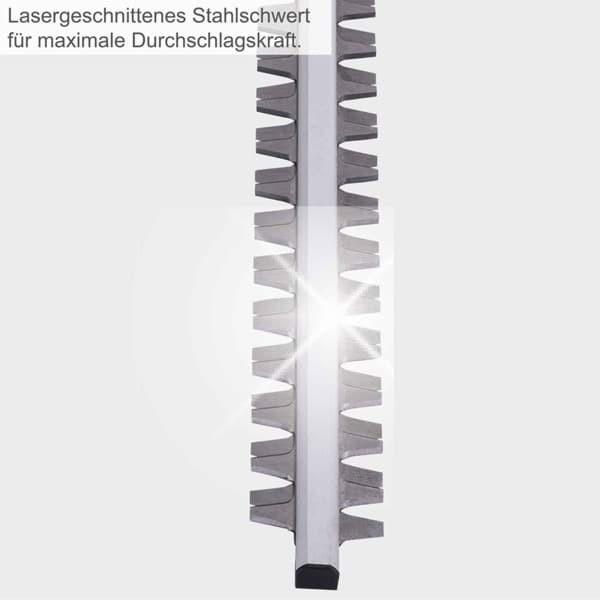 Produktbild Scheppach 1000 W Elektro-Teleskop-Heckenschere inkl. Schultergurt (Elektroheckenschere)