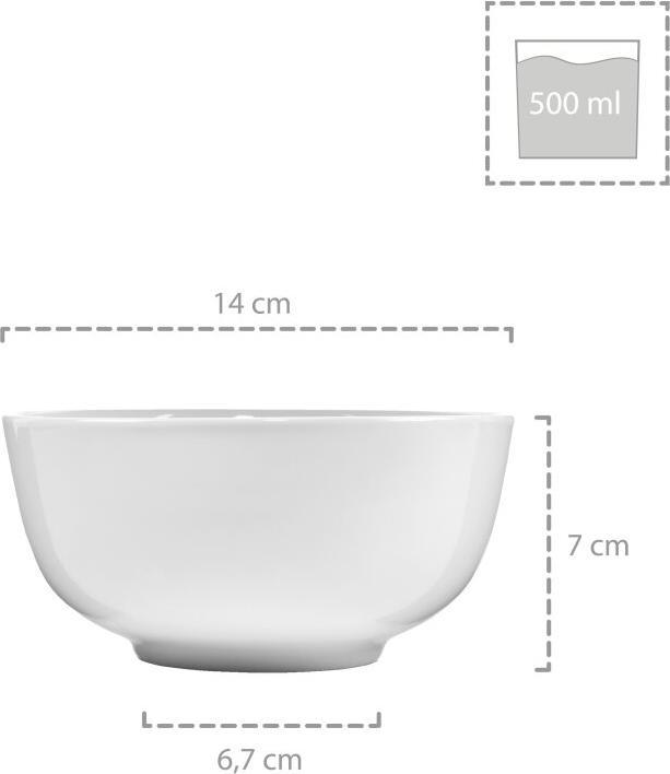 Actual product image Sänger Geschirr New Port cereal bowls (14 cm, 0.50 l, 6 x)