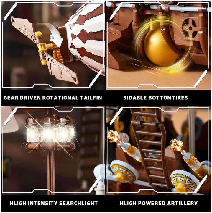 Actual product image Jie Star Steampunk Airship