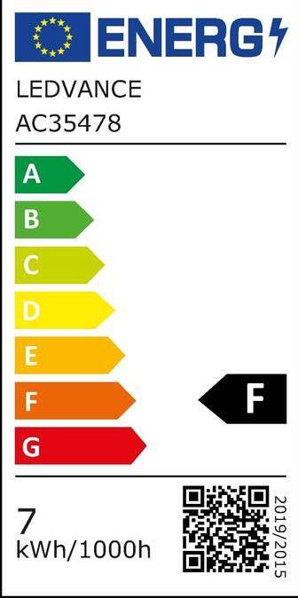 Energie-Label Osram Led Star Par16 (GU10, 6.90 W, 575 lm, 1 x, F)