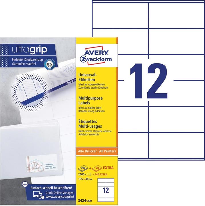 Produktbild Avery Universal-Etiketten