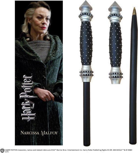 Noble Collection Harry Potter: Narcissa Malfoy Wand Pen and Bookmark