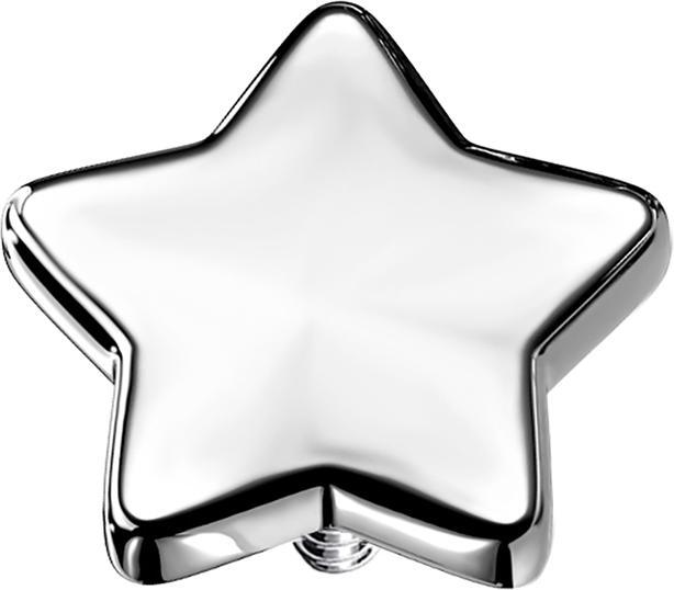 Image du produit Star Piercing Dermal Anchor étoile argent (sans laiton, Acier chirurgical 316L)
